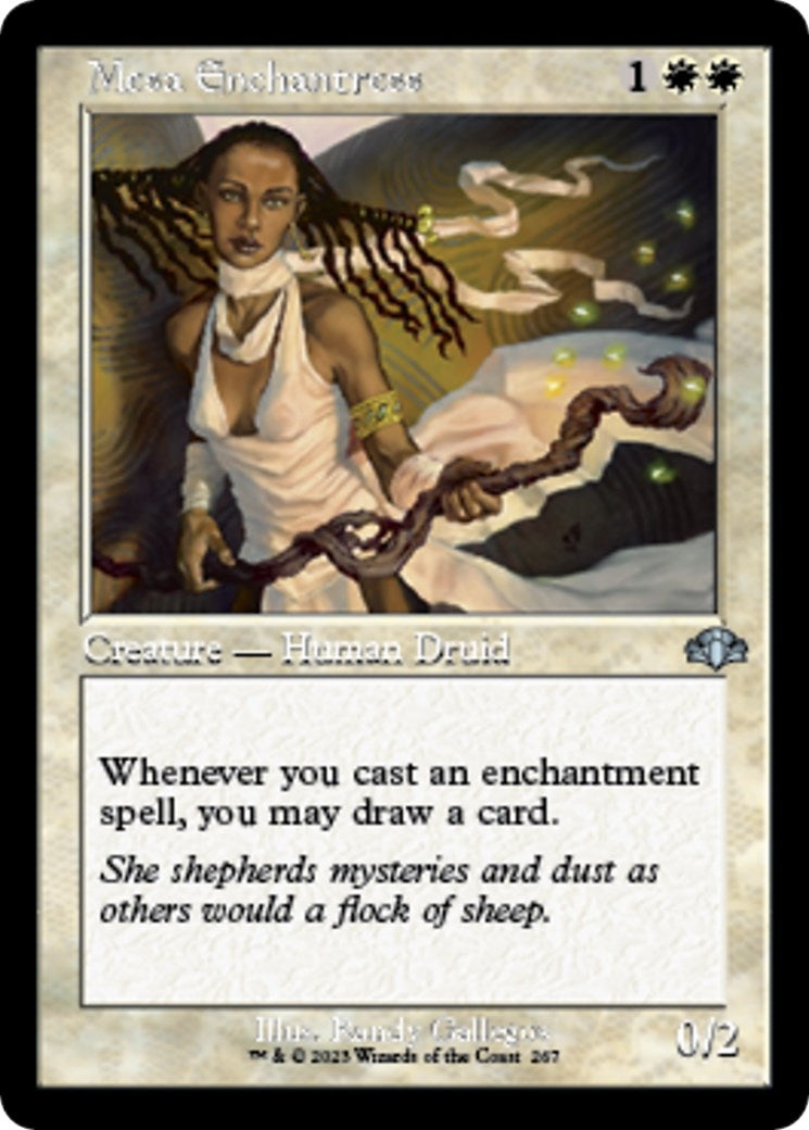 Image for Mesa Enchantress (Retro Frame) (267) (Dominaria Remastered) - Magic: The Gathering