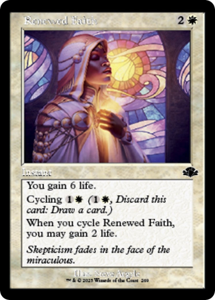 Image for Renewed Faith (Retro Frame) (269) (Dominaria Remastered) - Magic: The Gathering