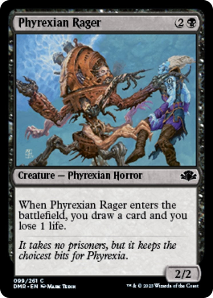 Image for Phyrexian Rager (99) (Dominaria Remastered) - Magic: The Gathering