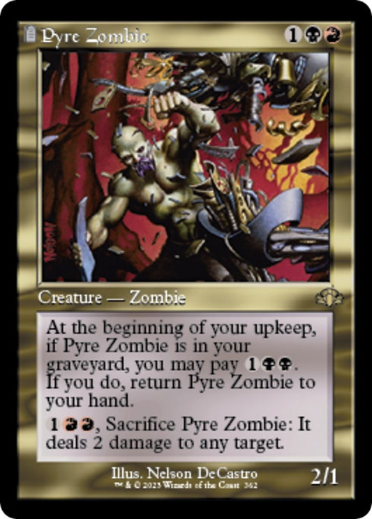 Image for Pyre Zombie (Retro Frame) (362) (Dominaria Remastered) - Magic: The Gathering