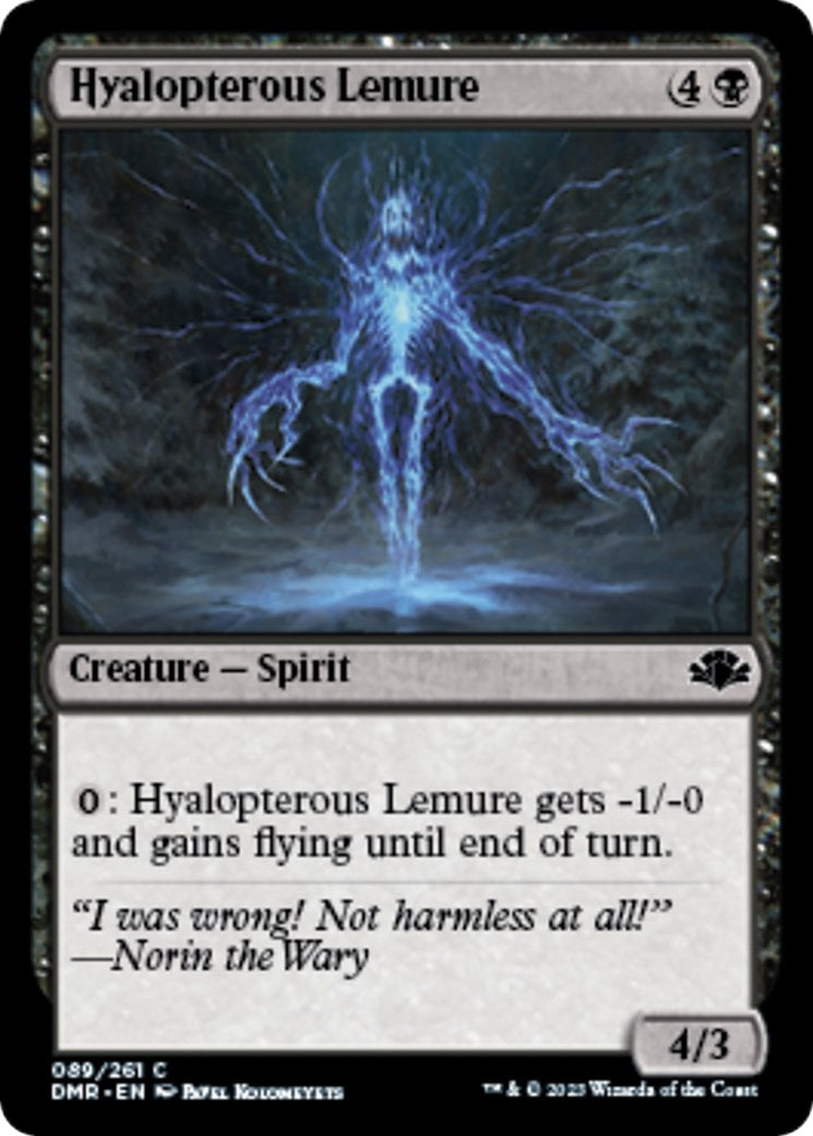 Image for Hyalopterous Lemure (89) (Dominaria Remastered) - Magic: The Gathering