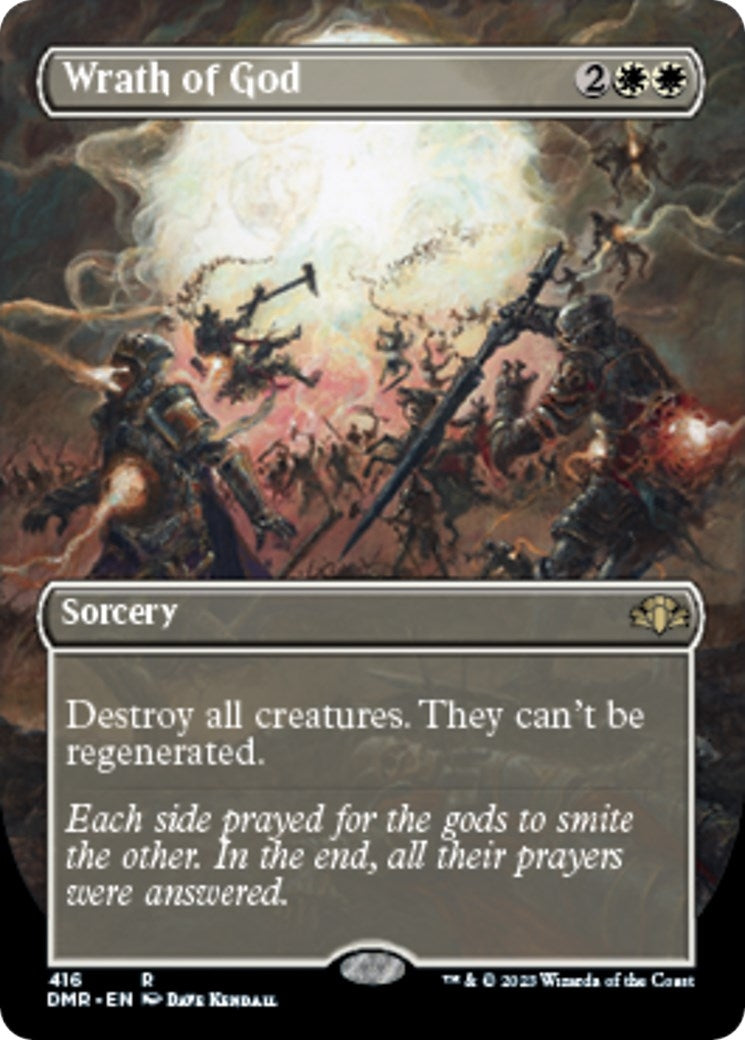 Image for Wrath of God (Borderless) (416) (Dominaria Remastered) - Magic: The Gathering