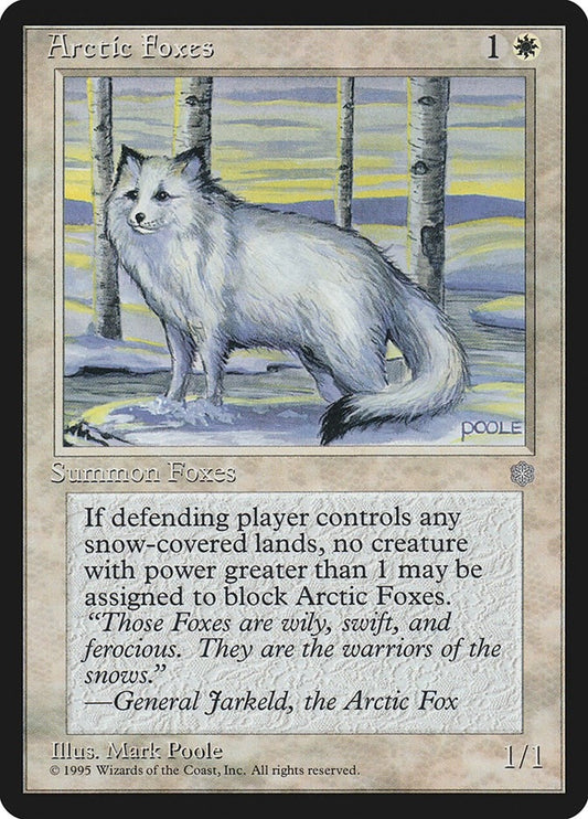 Image for Arctic Foxes (Ice Age) - Magic: The Gathering