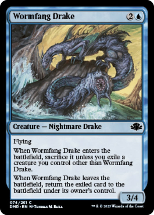 Image for Wormfang Drake (74) (Dominaria Remastered) - Magic: The Gathering