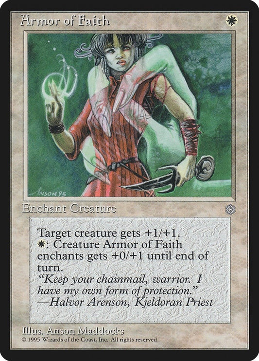 Image for Armor of Faith (Ice Age) - Magic: The Gathering