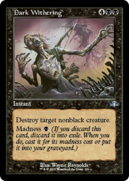 Image for Dark Withering (Retro Frame) (301) (Dominaria Remastered) - Magic: The Gathering