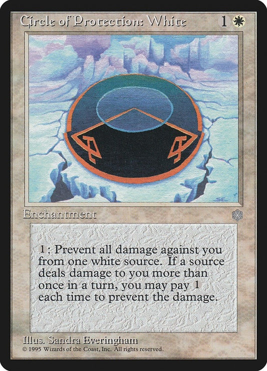 Image for Circle of Protection: White (Ice Age) - Magic: The Gathering