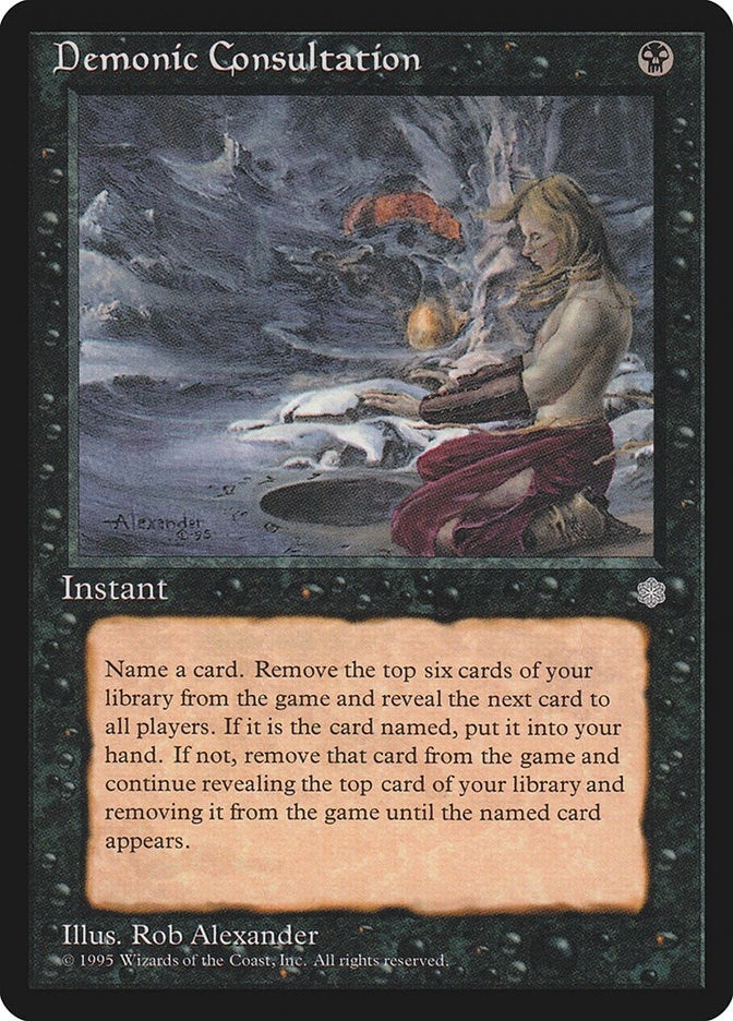 Image for Demonic Consultation (9) (Ice Age) - Magic: The Gathering