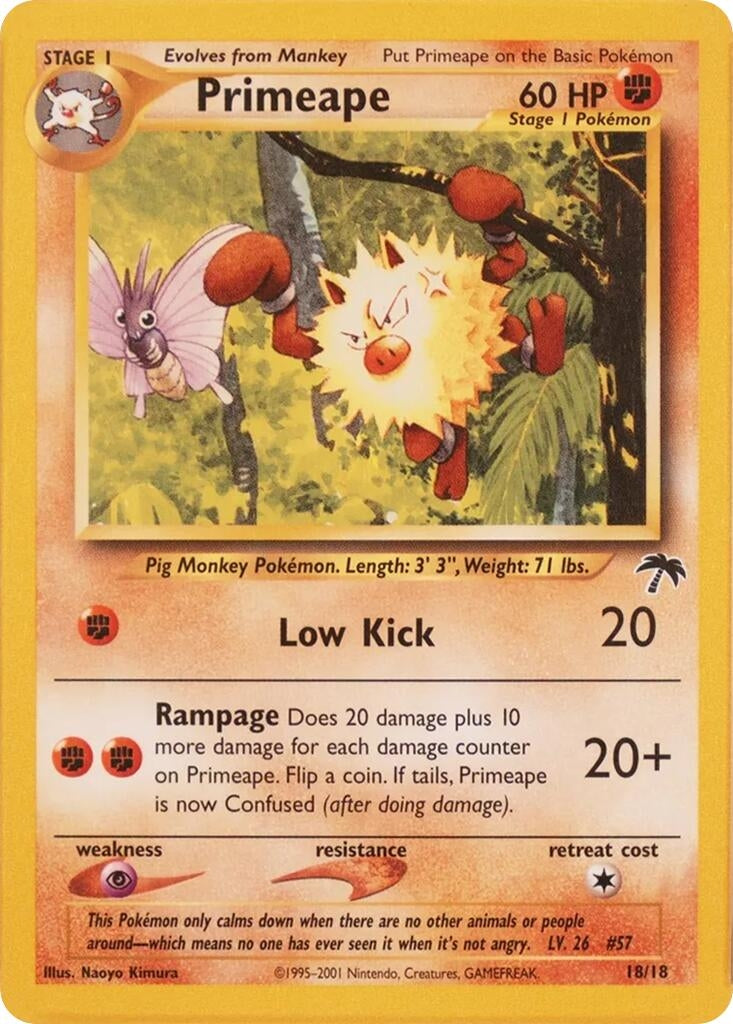 Image for Primeape (18/18) (Southern Islands) - Pokemon