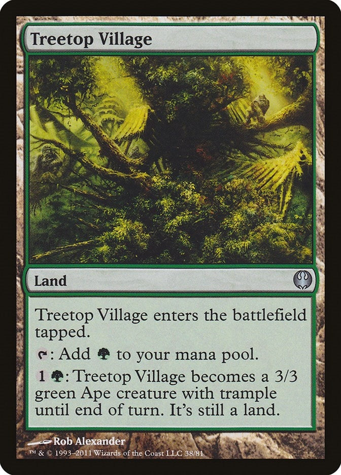 Image for Treetop Village (38) (Duel Decks: Knights vs. Dragons) - Magic: The Gathering