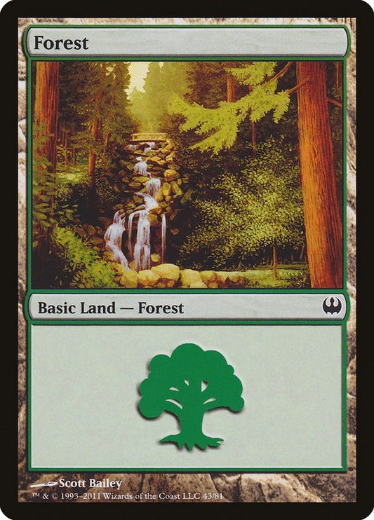 Image for Forest (43) (43) (Duel Decks: Knights vs. Dragons) - Magic: The Gathering
