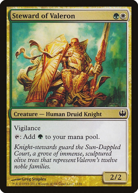 Image for Steward of Valeron (11) (Duel Decks: Knights vs. Dragons) - Magic: The Gathering