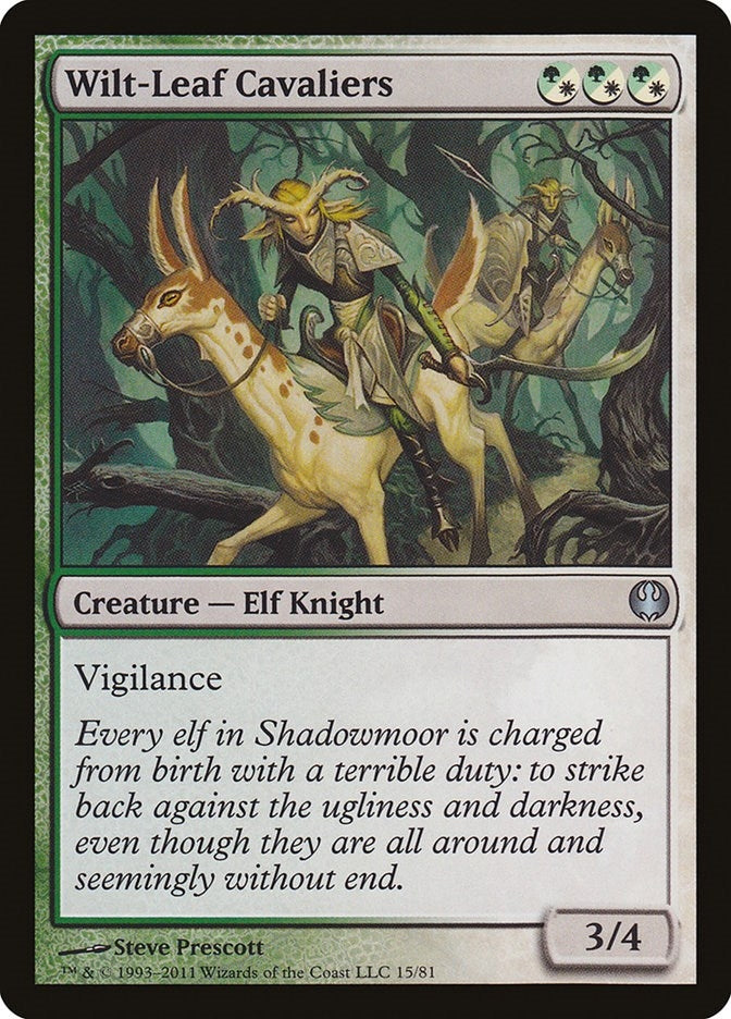 Image for Wilt-Leaf Cavaliers (15) (Duel Decks: Knights vs. Dragons) - Magic: The Gathering