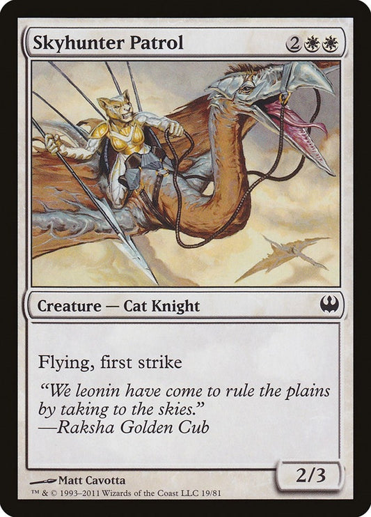 Image for Skyhunter Patrol (19) (Duel Decks: Knights vs. Dragons) - Magic: The Gathering