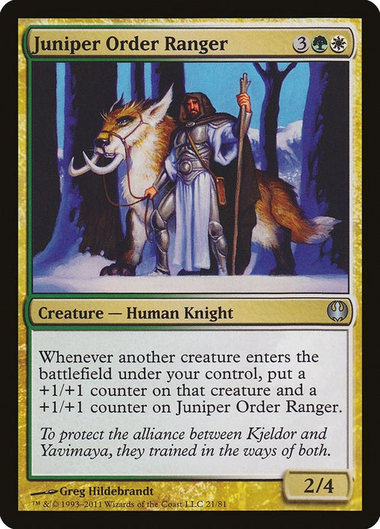 Image for Juniper Order Ranger (21) (Duel Decks: Knights vs. Dragons) - Magic: The Gathering