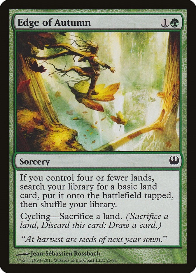 Image for Edge of Autumn (25) (Duel Decks: Knights vs. Dragons) - Magic: The Gathering