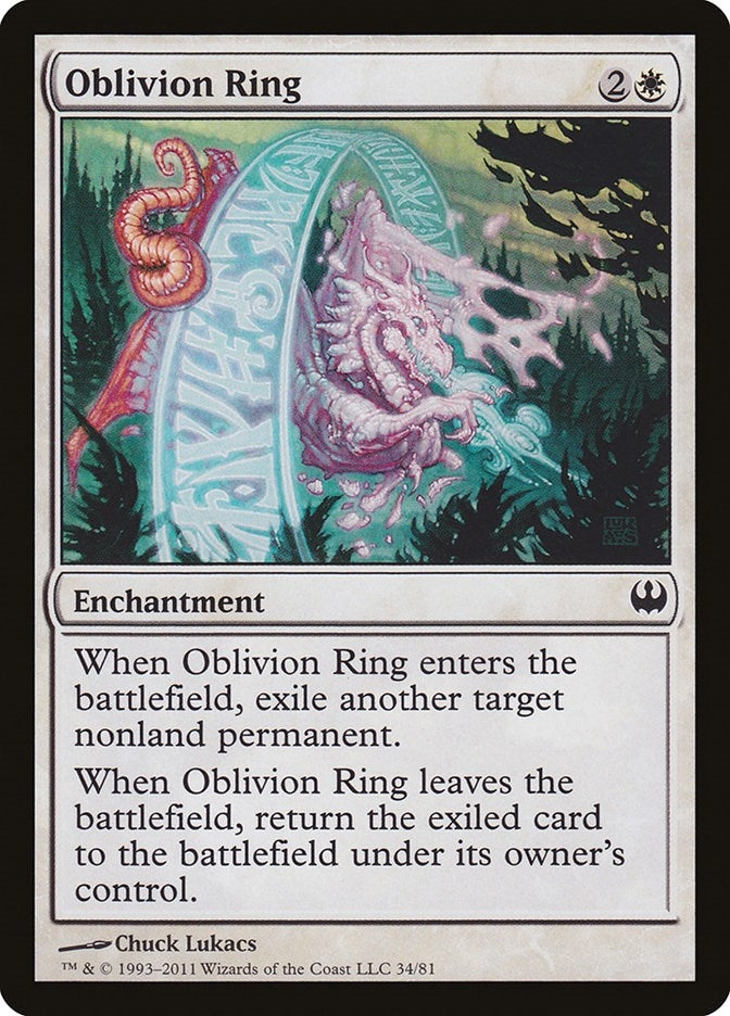 Image for Oblivion Ring (34) (Duel Decks: Knights vs. Dragons) - Magic: The Gathering