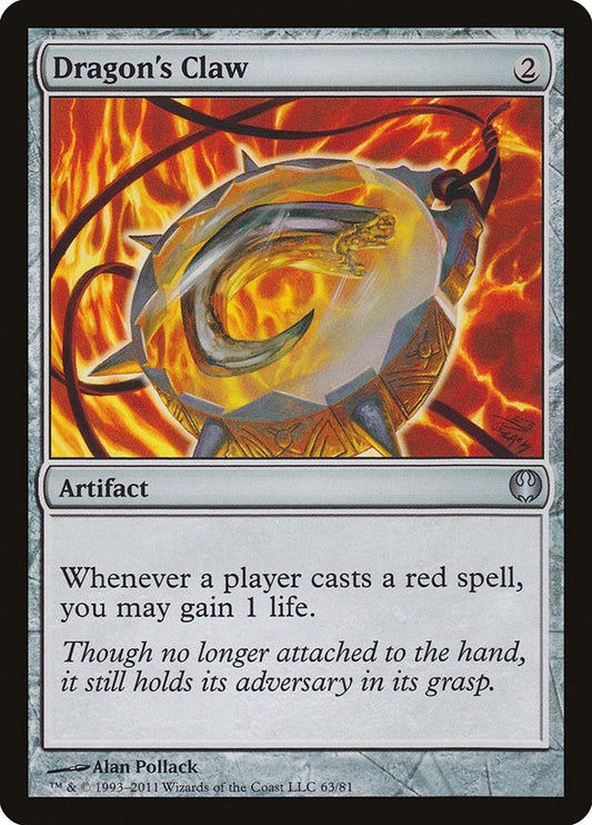 Image for Dragon's Claw (63) (Duel Decks: Knights vs. Dragons) - Magic: The Gathering