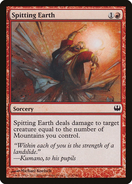 Image for Spitting Earth (67) (Duel Decks: Knights vs. Dragons) - Magic: The Gathering