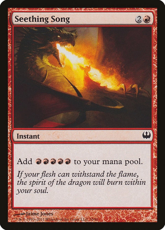 Image for Seething Song (70) (Duel Decks: Knights vs. Dragons) - Magic: The Gathering
