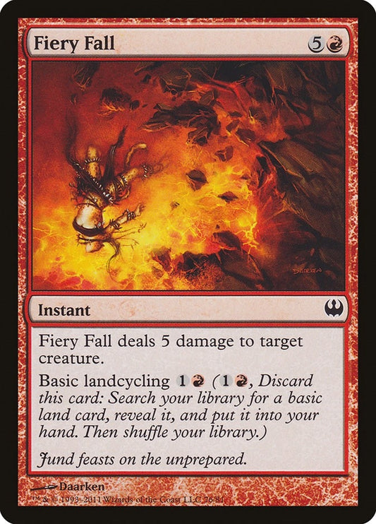 Image for Fiery Fall (76) (Duel Decks: Knights vs. Dragons) - Magic: The Gathering