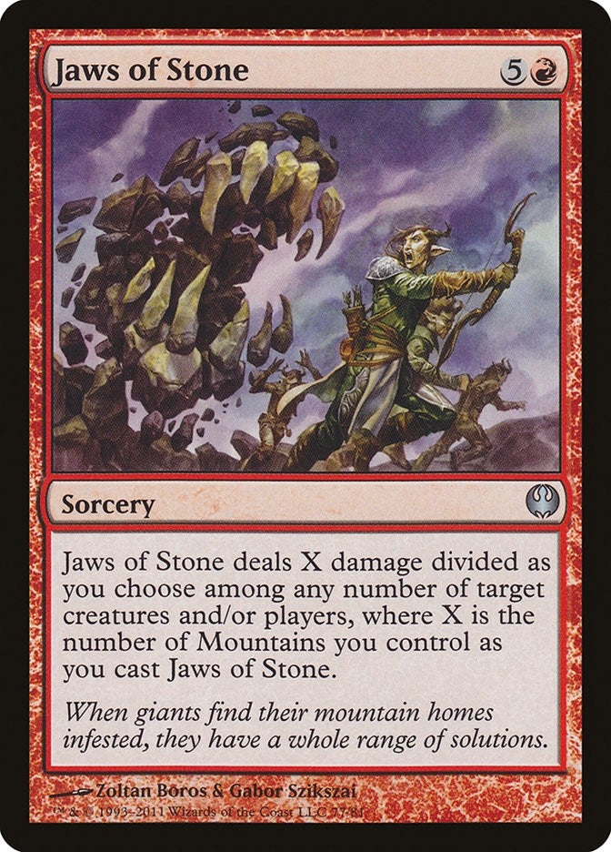 Image for Jaws of Stone (77) (Duel Decks: Knights vs. Dragons) - Magic: The Gathering