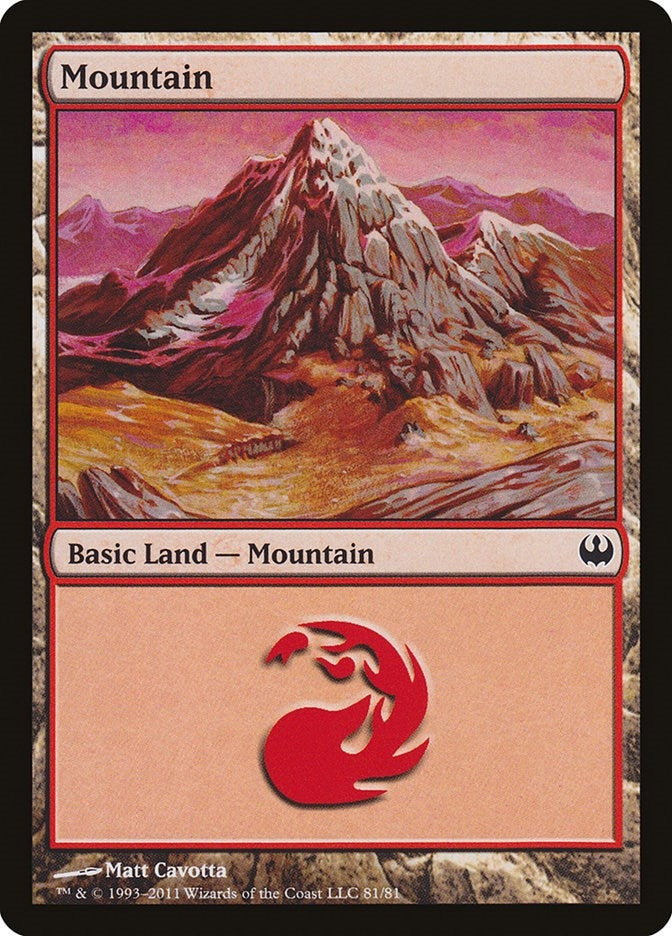 Image for Mountain (81) (81) (Duel Decks: Knights vs. Dragons) - Magic: The Gathering