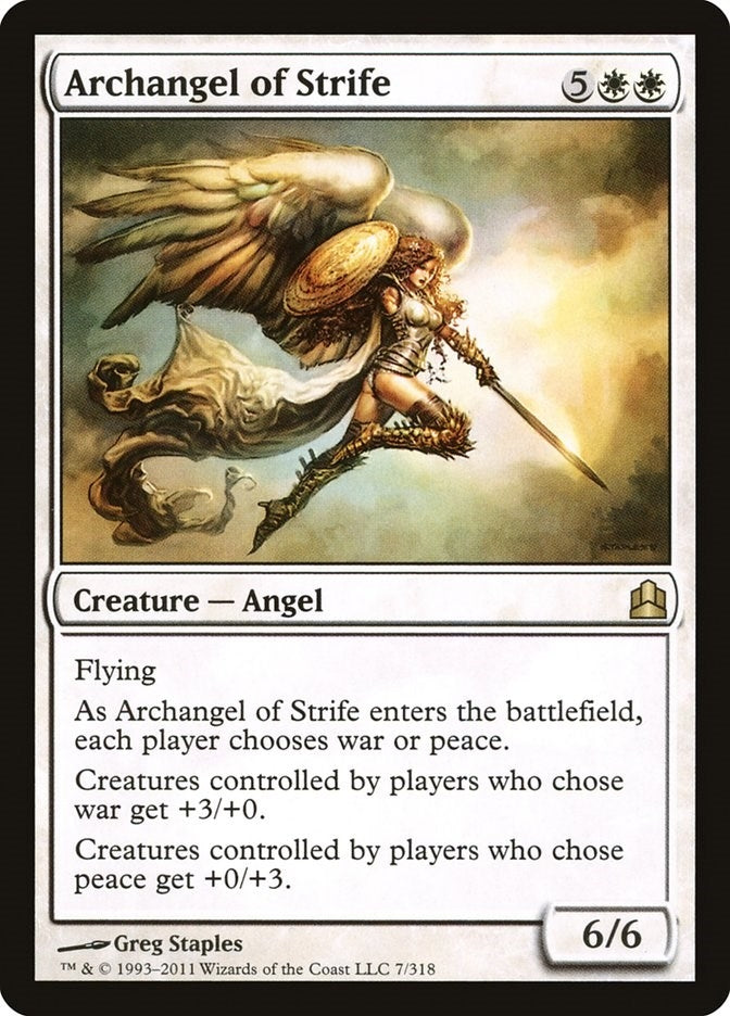 Image for Archangel of Strife (7) (Commander) - Magic: The Gathering