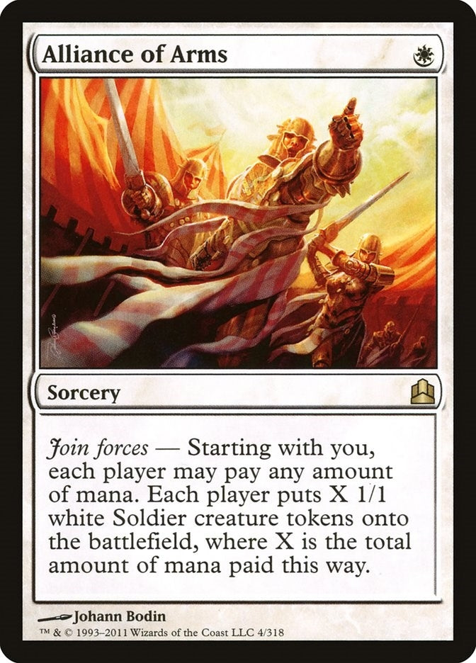 Image for Alliance of Arms (4) (Commander) - Magic: The Gathering