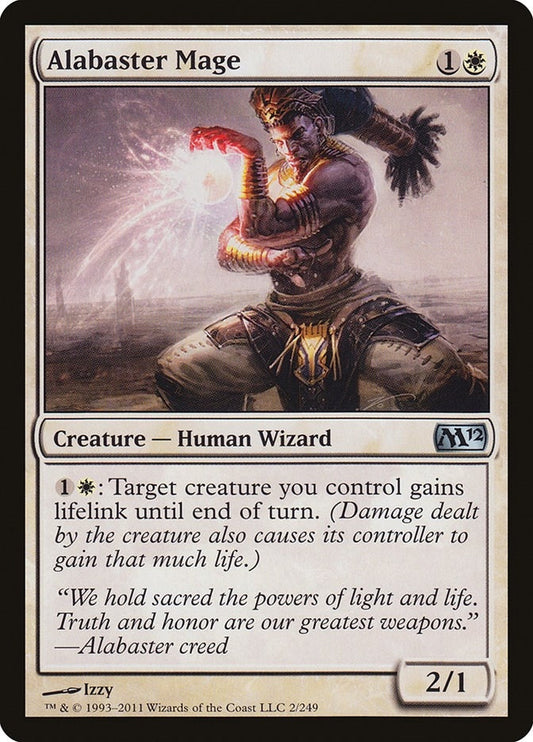 Image for Alabaster Mage (2) (Magic 2012 (M12)) - Magic: The Gathering