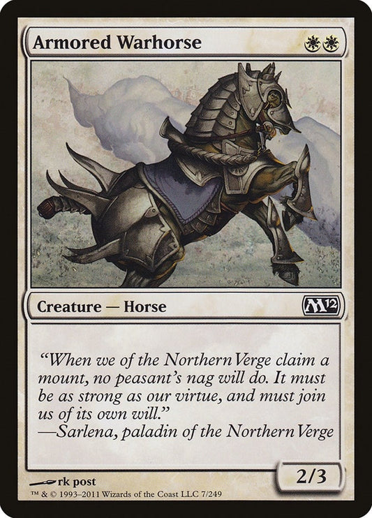 Image for Armored Warhorse (7) (Magic 2012 (M12)) - Magic: The Gathering