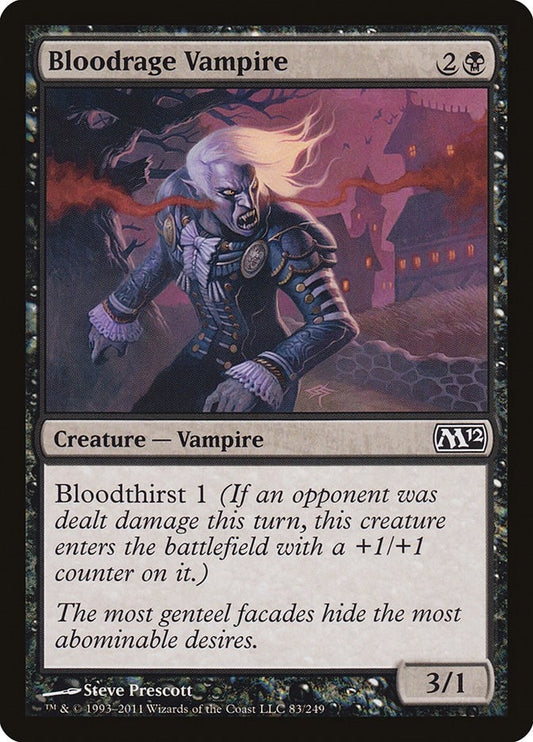 Image for Bloodrage Vampire (83) (Magic 2012 (M12)) - Magic: The Gathering