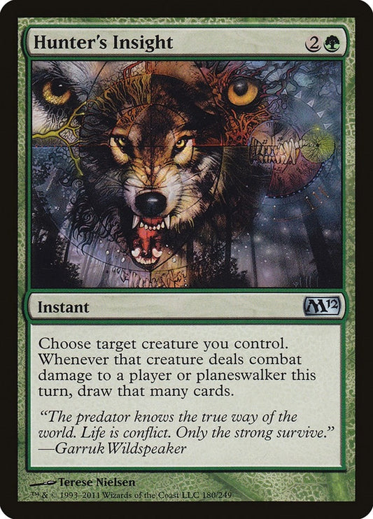 Image for Hunter's Insight (180) (Magic 2012 (M12)) - Magic: The Gathering