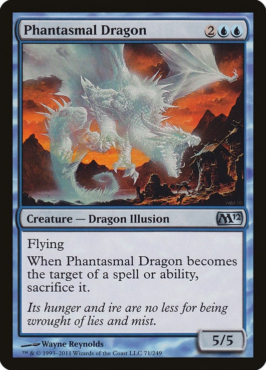 Image for Phantasmal Dragon (71) (Magic 2012 (M12)) - Magic: The Gathering