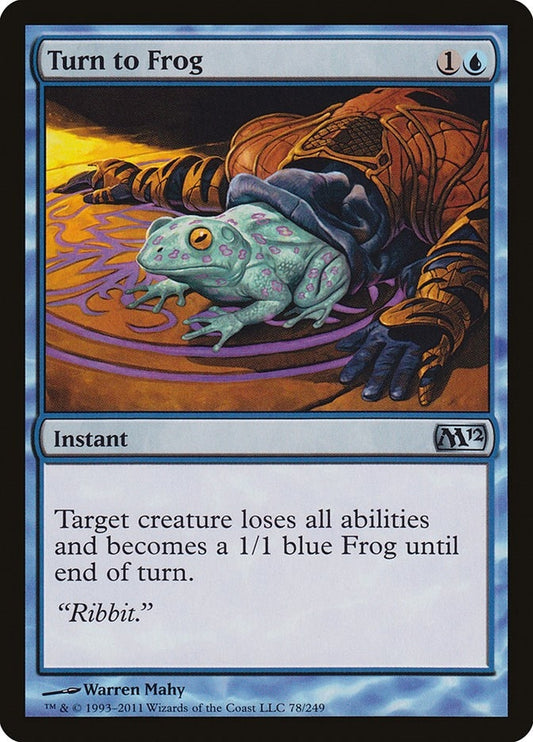 Image for Turn to Frog (78) (Magic 2012 (M12)) - Magic: The Gathering