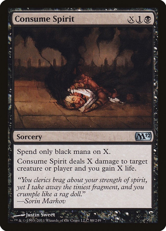 Image for Consume Spirit (88) (Magic 2012 (M12)) - Magic: The Gathering