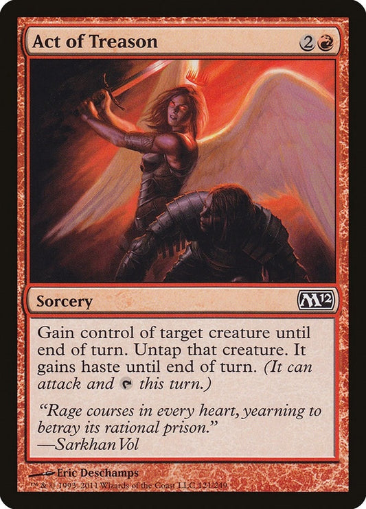 Image for Act of Treason (121) (Magic 2012 (M12)) - Magic: The Gathering