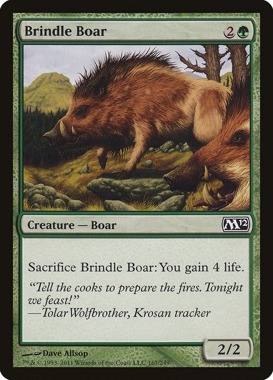 Image for Brindle Boar (167) (Magic 2012 (M12)) - Magic: The Gathering