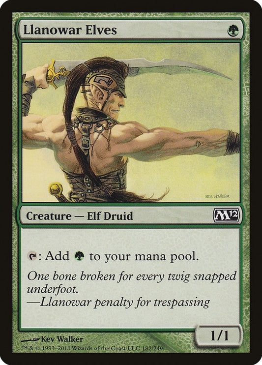 Image for Llanowar Elves (182) (Magic 2012 (M12)) - Magic: The Gathering