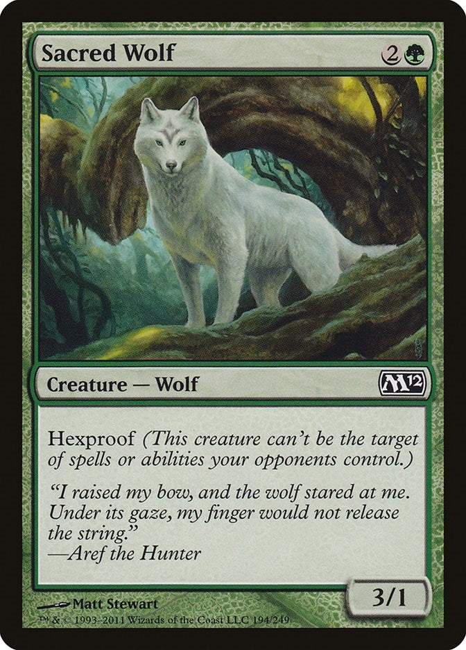 Image for Sacred Wolf (194) (Magic 2012 (M12)) - Magic: The Gathering