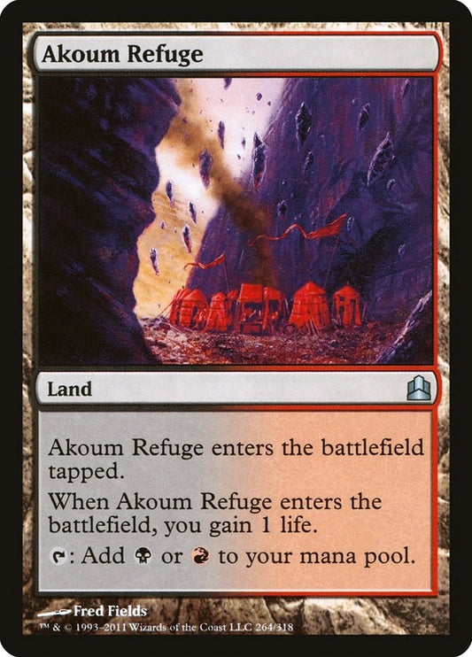 Image for Akoum Refuge (264) (Commander) - Magic: The Gathering