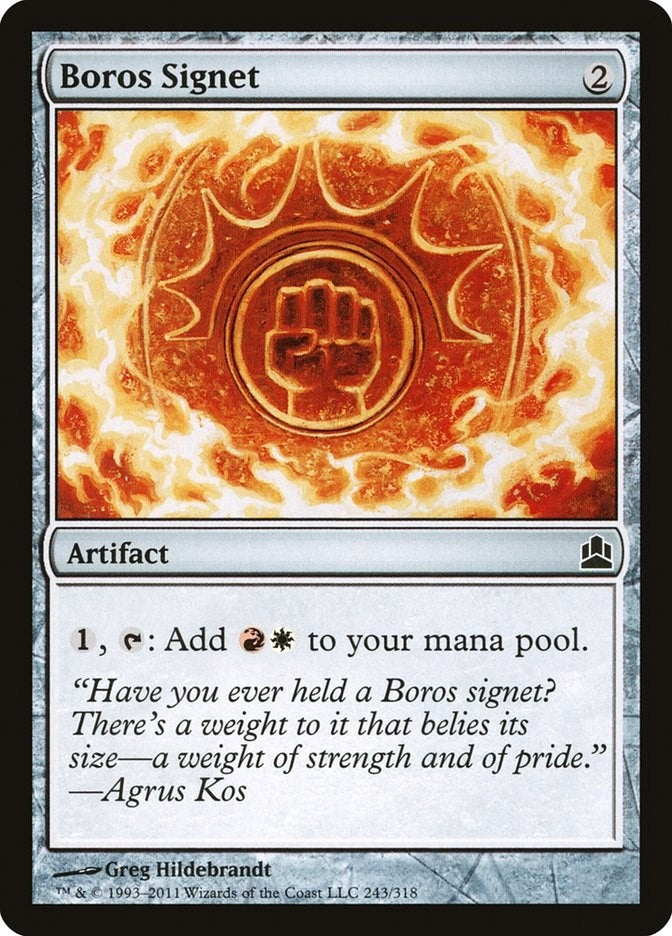 Image for Boros Signet (243) (Commander) - Magic: The Gathering