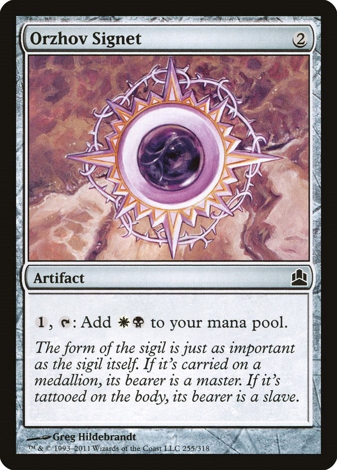 Image for Orzhov Signet (255) (Commander) - Magic: The Gathering
