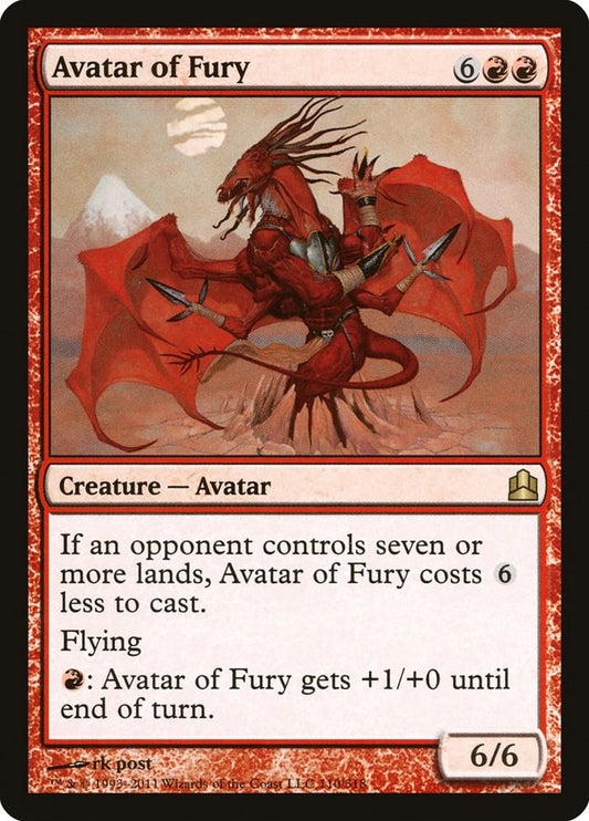 Image for Avatar of Fury (110) (Commander) - Magic: The Gathering