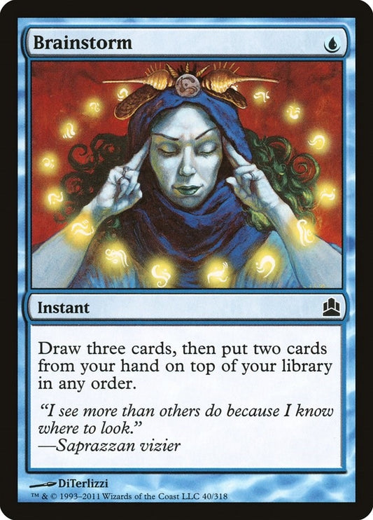 Image for Brainstorm (40) (Commander) - Magic: The Gathering