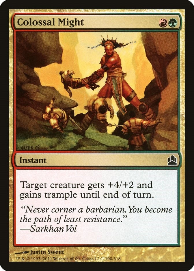 Image for Colossal Might (190) (Commander) - Magic: The Gathering