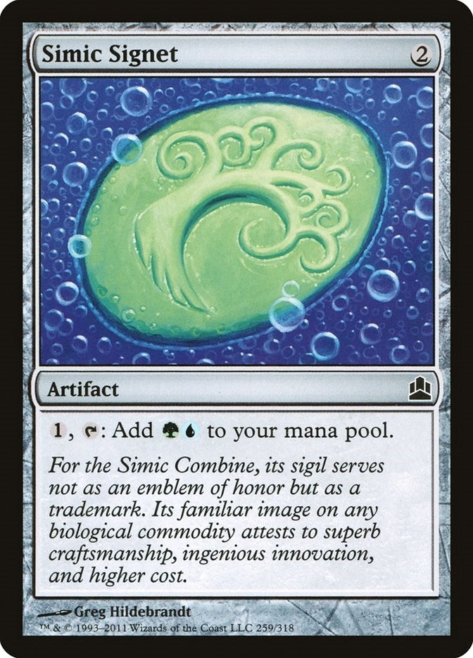Image for Simic Signet (259) (Commander) - Magic: The Gathering