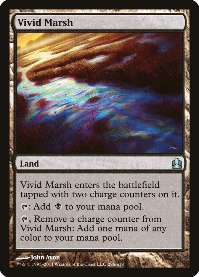 Image for Vivid Marsh (296) (Commander) - Magic: The Gathering