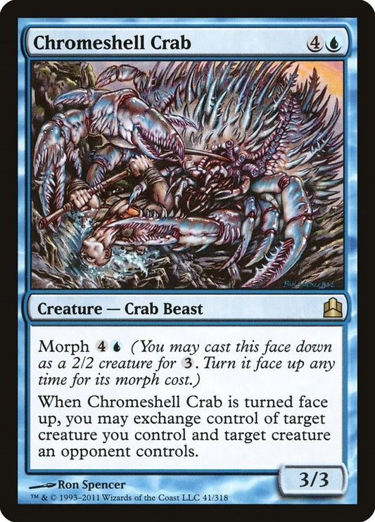 Image for Chromeshell Crab (41) (Commander) - Magic: The Gathering