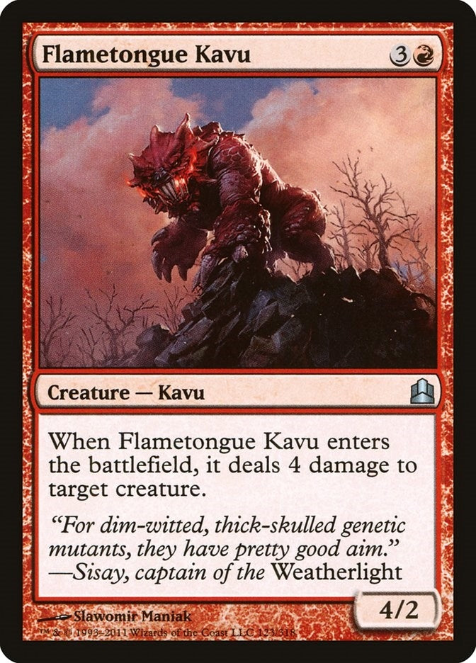 Image for Flametongue Kavu (123) (Commander) - Magic: The Gathering